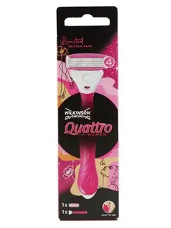 Quattro for Women Бритва женская с 1 сменной кассетой