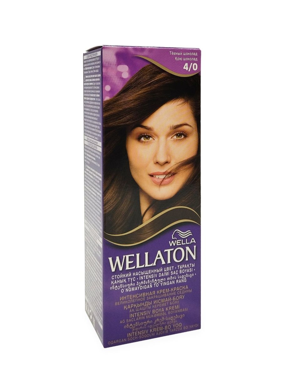 Краска для волос Wellaton 4/0 темный