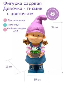 Фигурка садовая гном