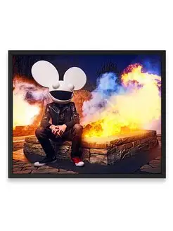 Постер в комнату, Deadmau5, Дедмаус 40x50