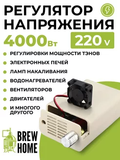 Регулятор напряжения для ТЭНа (4 кВт, 220V) с вентилятором