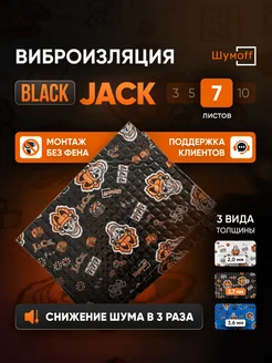 Шумоизоляция и виброизоляция автомобиля Black Jack 7л