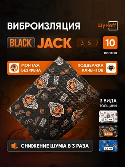 Шумоизоляция и виброизоляция автомобиля Black Jack 10л