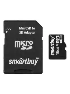 Карта памяти для телефона 16 Гб MicroSD Class 10