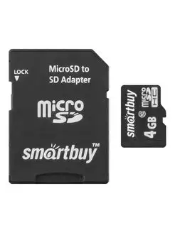 Карта памяти для телефона 4 Гб MicroSD Class 10