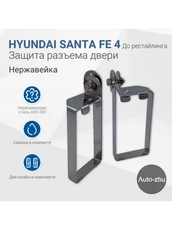 Защита разъёма двери Hyundai Santa Fe 4 До рест 2018-2021