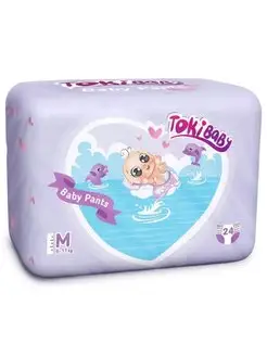 Подгузники-трусики TOKIBABY детские M 24шт