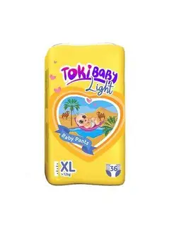 Подгузники-трусики TOKIBABY детские Light XL 36шт