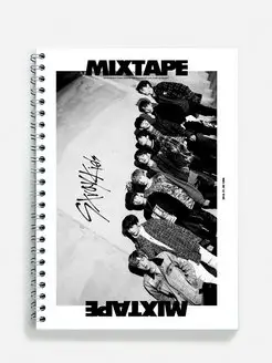 Тетрадь А5 в клетку 48 листов Stray Kids