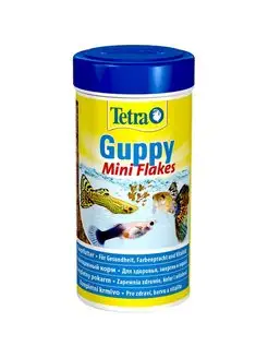 Guppy Flakes Хлопья для гуппи и других живородящих рыб 250мл