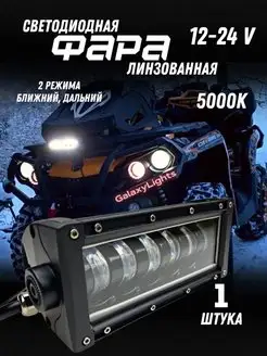 Светодиодная линзованная Фара ближний дальний 12-24V