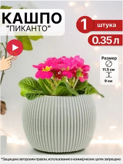 Кашпо для суккулентов 0,35л