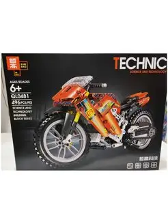 Конструктор Technic техник Красный гоночный мотоцикл