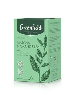 Чай Natural Tisane Matcha & Orange Leaf, 20 пир. по 1,8г