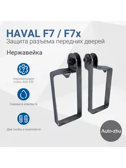 Защита разъема передних дверей Haval F7 (F7x) 2018-2024