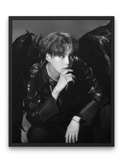 Постер, БТС Мин Юнги, Шуга, BTS Min Yoongi, kpop 30х40 А3