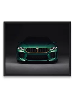 Постер, Бэха bmw m8 30х40 А3