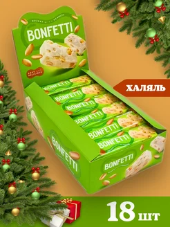 Батончики Bonfetti Бонфети ванильная нуга и арахис 18шт