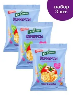 Чипсы цельнозерновые с томатом и базиликом 3шт.*50г