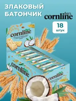 Злаковые батончики Cornline с Кокосом 18 шт по 30 г