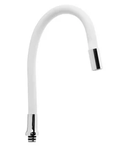 Излив гибкий для кухонного смесителя, белый