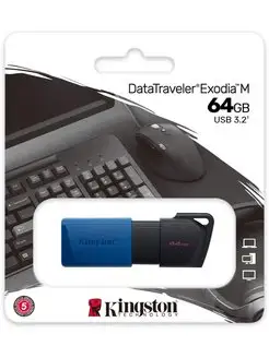 USB Флешка 64 ГБ DataTraveler Exodia M USB 3.0 [DTXM 64GB]