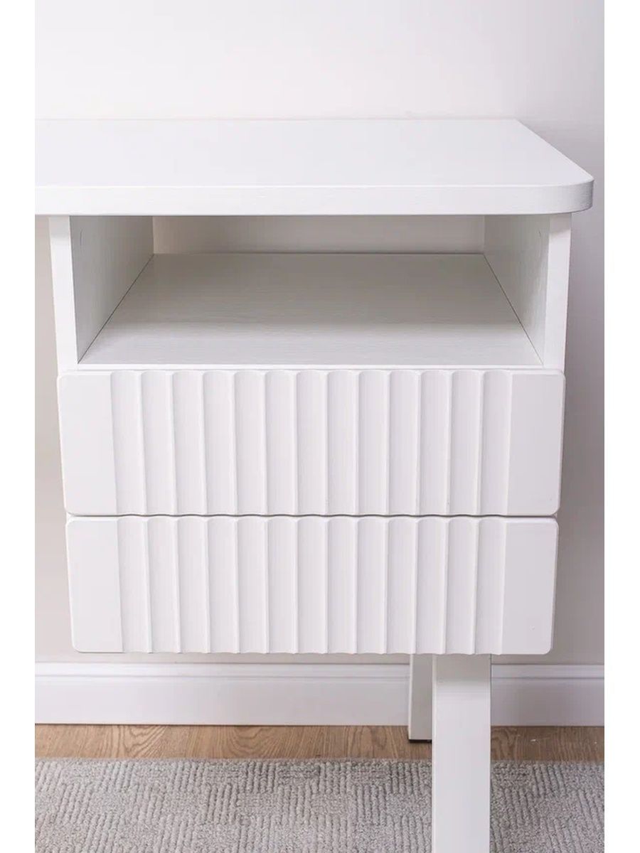 Стол письменный с ящиком для школьников белый (110х55х75) (изображение №6)