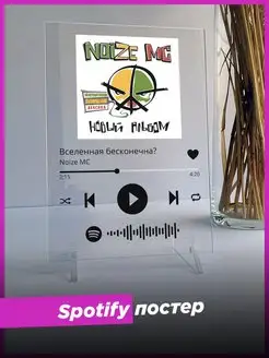 Spotify постер Noize MC спотифай подарок подруге