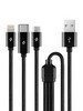 Кабель Alumi Trio USB-MicroUSB Type-C Lightning 100см бренд TTEC продавец Продавец № 1092628