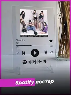 Spotify постер ITZY спотифай подарок подруге