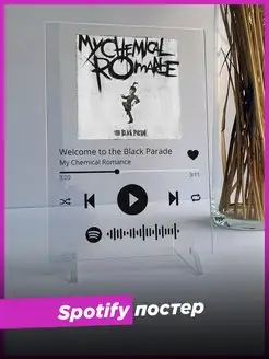 Spotify постер My Chemical Romance подарок подруге