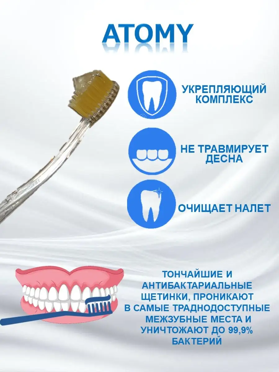 Зубная щетка Atomy со сверхтонкой Atomy 154468228 купить за 146 ₽ в  интернет-магазине Wildberries