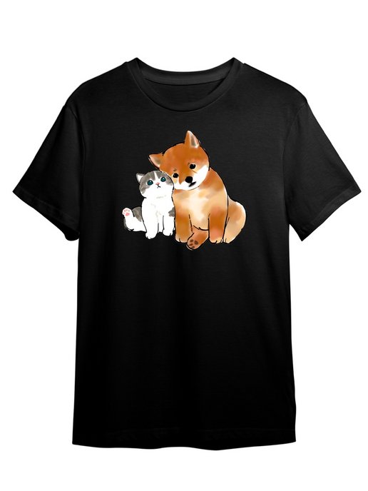 Черные футболки с животными. Креативные майки с животными. Животные в одежде. Animal фирма одежды.