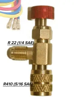 Переходник кран для заправки сплит систем и кондиционеров