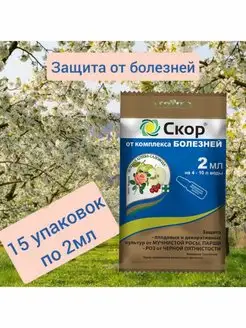 Скор фунгицид от болезней препарат для растений 2мл