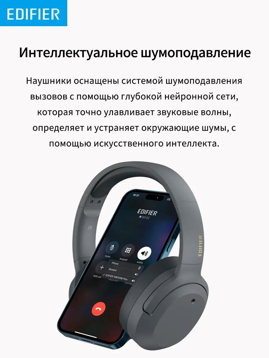 Наушники edifier w820nb plus bluetooth