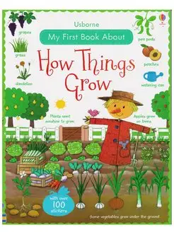 Детские наклейки Usborne How Things Grow