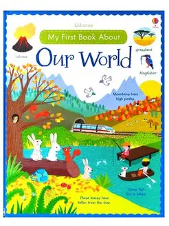 Детские наклейки Usborne My First Book About Our World