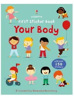 Детские наклейки Usborne First Sticker Book Your Body