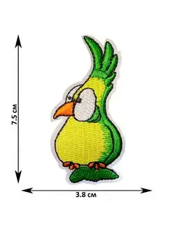 Термоаппликация Попугайчик зеленый