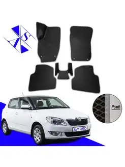 Коврики Эва Ева(Eva) для Skoda Fabia (Шкода Фабия) 2 2007-14