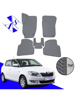 Коврики Эва Ева(Eva) для Skoda Fabia 2 Шкода Фабия 2 2007-