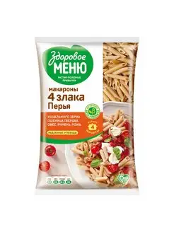 Макаронные изделия 4 злака Перья 400 г