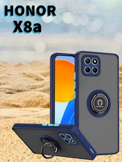 Чехол противоударный на Honor X8A с кольцом