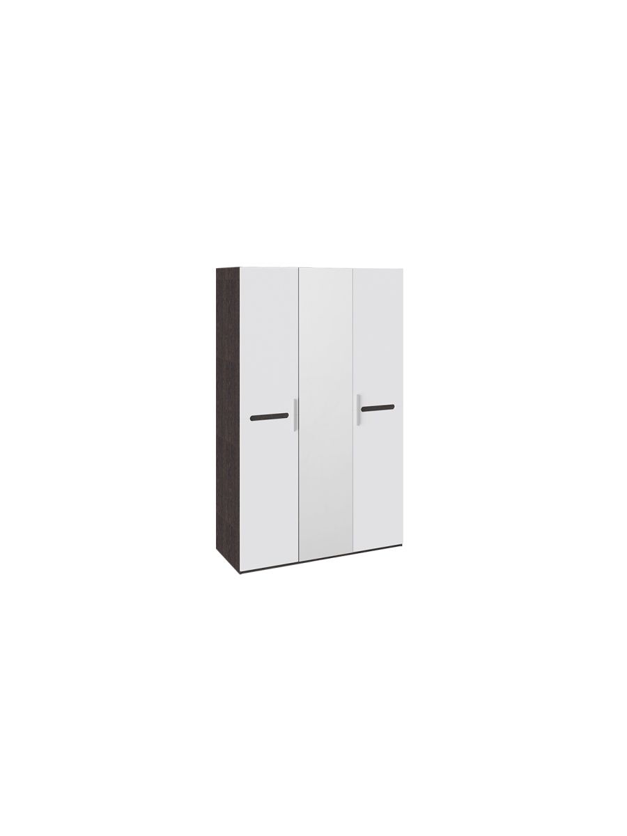 Шкаф для одежды с 2 дверями Фьюжн ТД-260.07.02, белый глянец, венге линум
