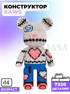 Конструктор 3D из миниблоков кукла "Kaws"