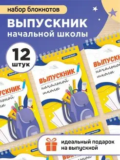 Подарок выпускнику начальной школы - набор блокнотов А6