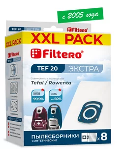 TEF 20 XXL Pack Экстра Мешки для пылесоса TEFAL, Rowenta 8шт