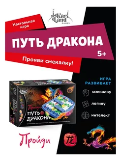 Настольная игра развлекательная детская "Путь Дракона"