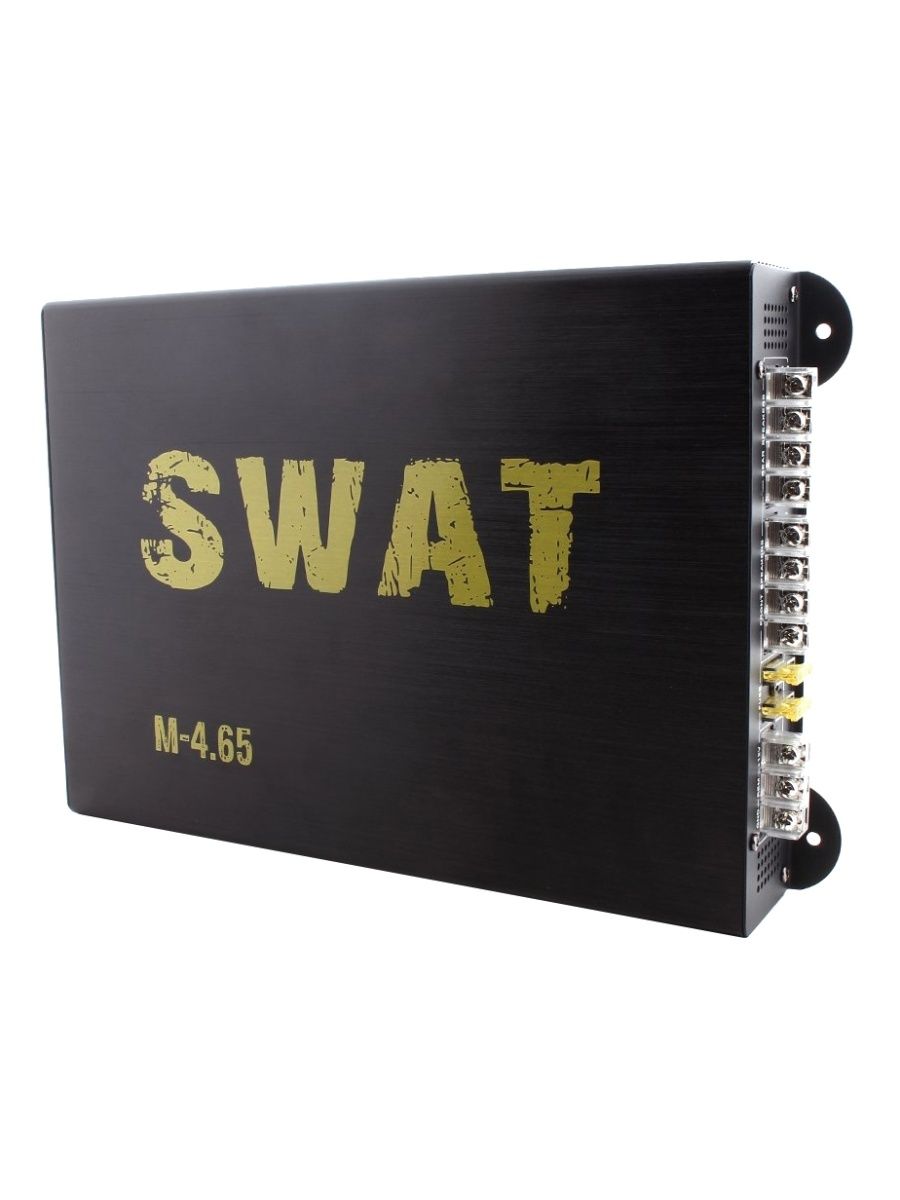 Swat glk. Усилитель автомобильный SWAT SWAT M-4.65. Усилитель сват m-4. 65. Усилитель SWAT M-4.65 внешний басс. Усилитель SWAT M-4.65 характеристики.